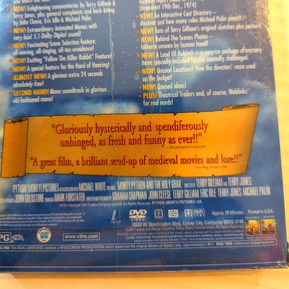 Monty Python And The Holy Grail Special Edition DVD Brand New Sealed - Picture 5 of 5